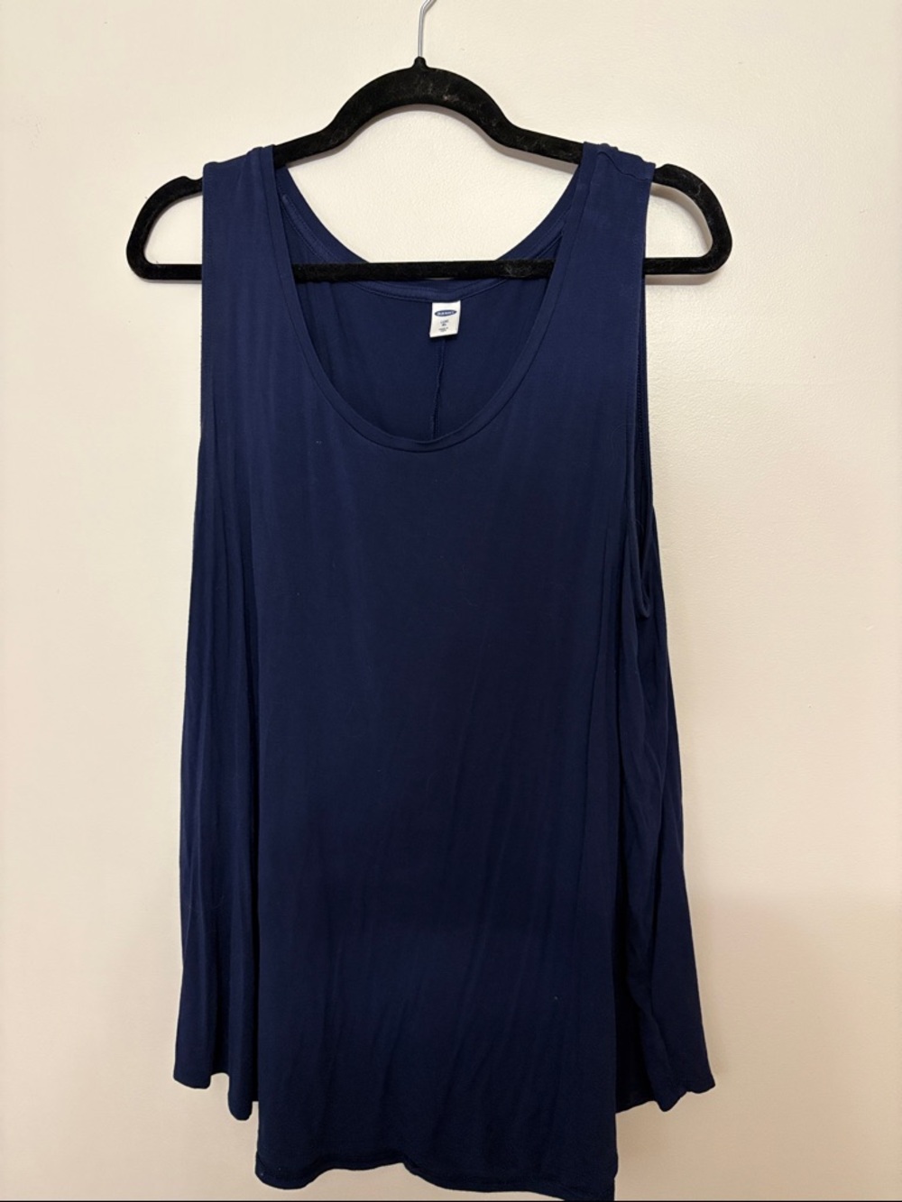 Old Navy Dark Blue Scoop Tank Top
